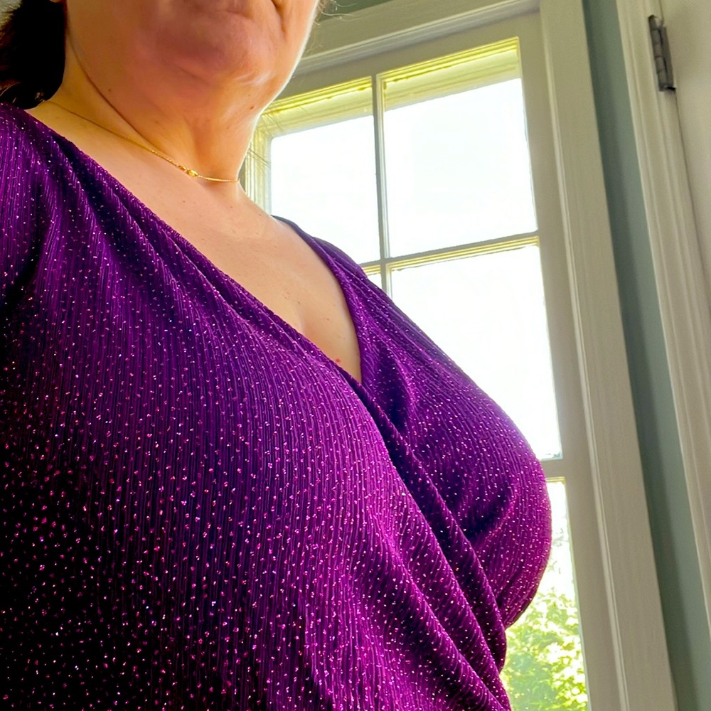 Alex evenings sparkley top